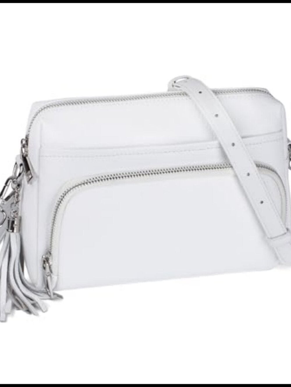 Genuine Leather Crossbody Bag RFID Wallet Travel Purse Adjustable Strap